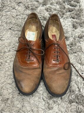 Rockport Margin Oxford Shoes Mens Size 10 Leather Round Toe Lace